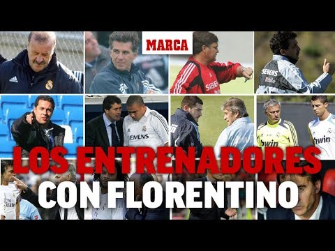 ¿Cuál es la relación de Florentino Pérez con los entrenadores del Real Madrid?